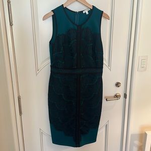 Spense Green Lace Cocktail Dress